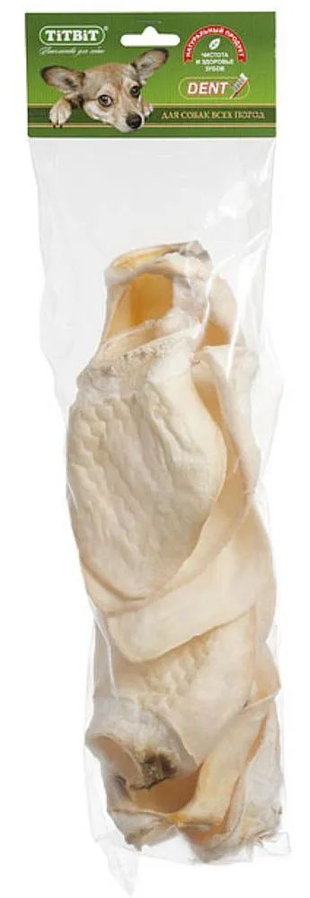 ТИТБИТ Ухо телячье BIG - мягкая упаковка
