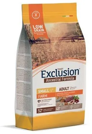 Exclusion Farm Adult Small Breed (Курица, утка и яйца)
