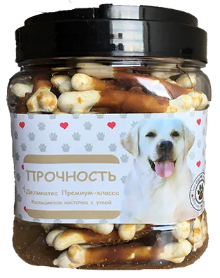 O'dog Прочность - Кальциевая косточка с уткой