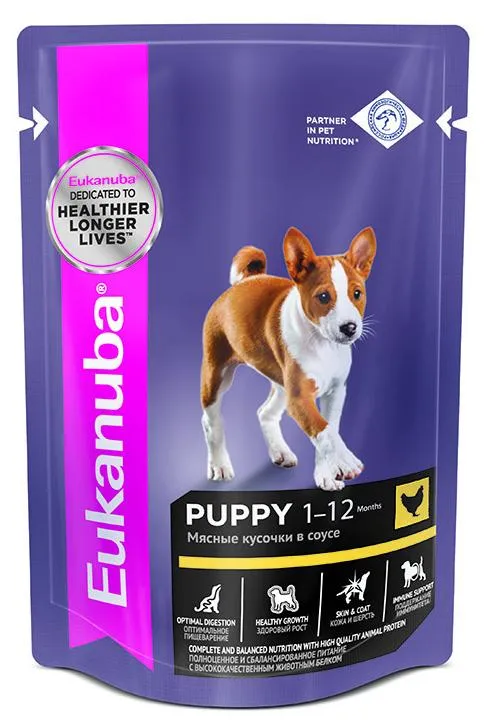 Eukanuba Puppy All Breed (Курица в соусе)
