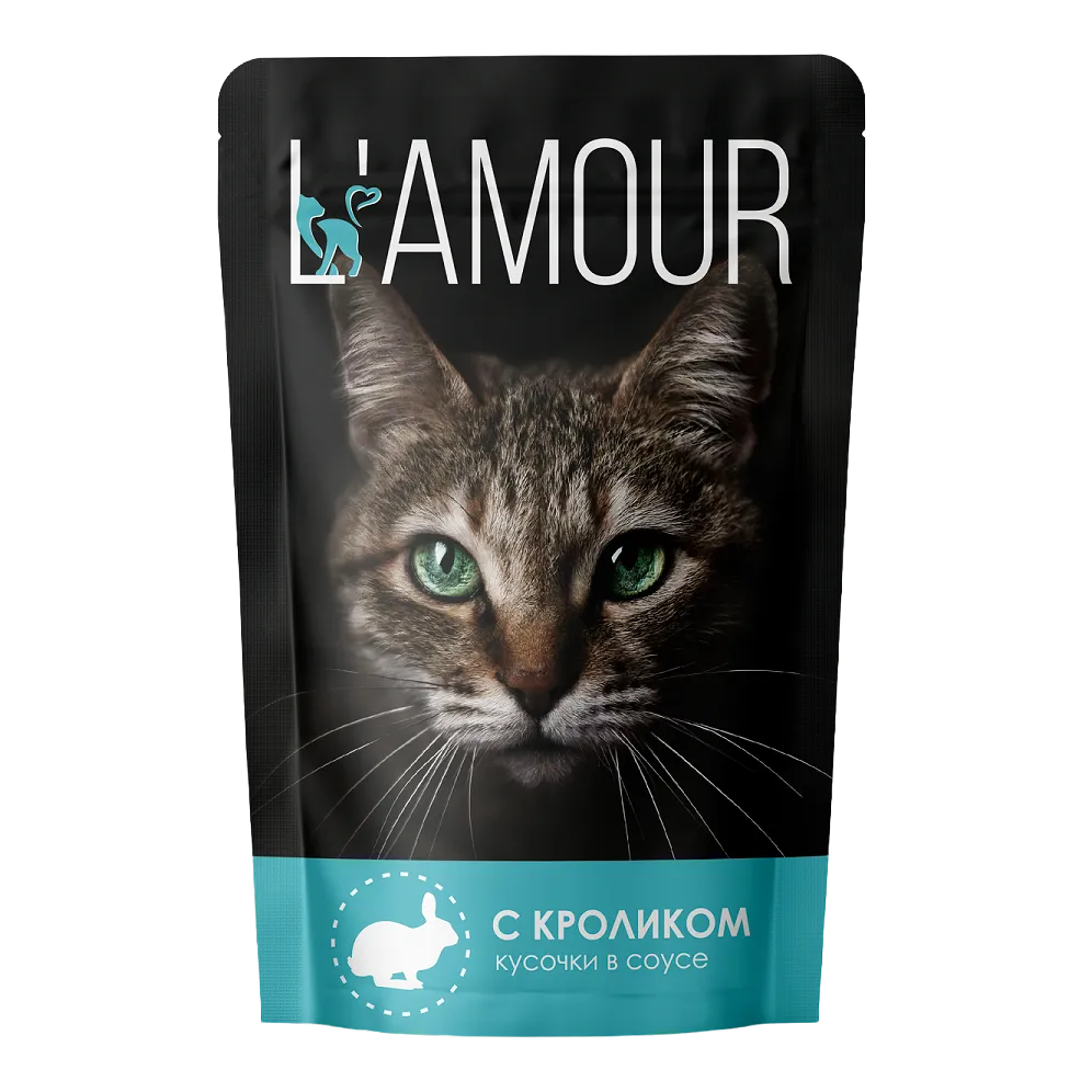L’AMOUR для кошек с кроликом в соусе