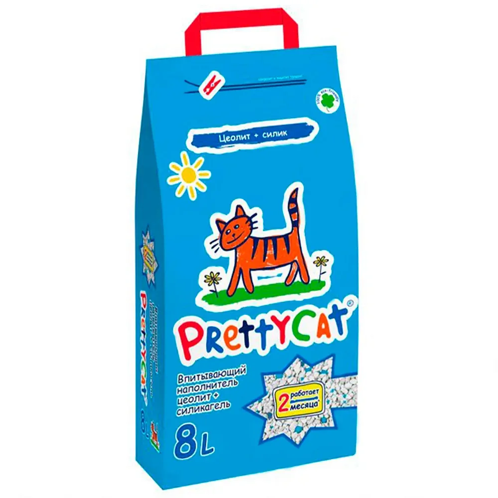 PrettyCat Наполнитель глиняный с део-кристаллами Naturel