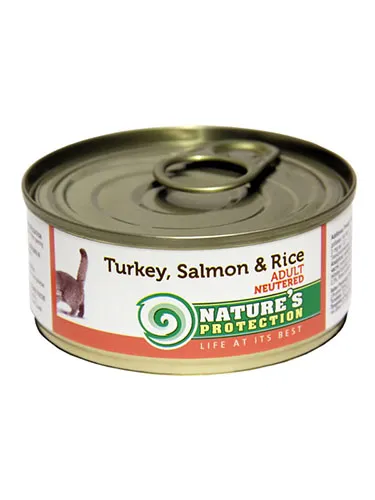 Nature"s Protection Cat Neutered Turkey, Salmon & Rice (Индейка, лосось, рис) 100 гр