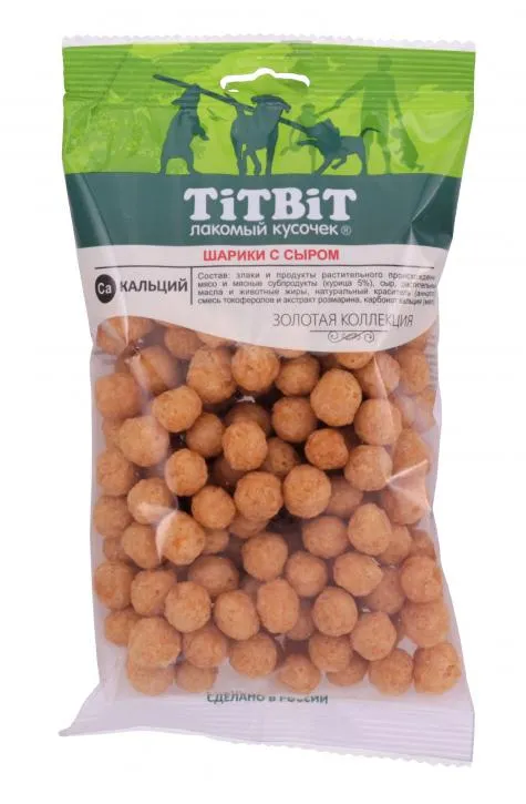 ТИТБИТ Шарики с сыром для собак