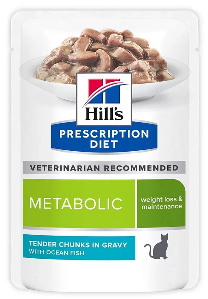 Hill"s Prescription Diet Metabolic Влажный корм для кошек (Океаническая рыба), 85 г