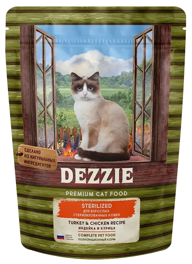 Dezzie Sterilized Cat (Индейка, курица)