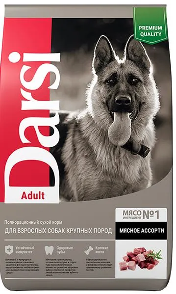 Darsi Adult для собак крупных пород (Мясное ассорти)