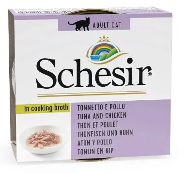 Schesir Tuna Chicken (Тунец, курица в бульоне), 70 г