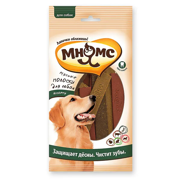 Мнямс Мясные полоски для собак