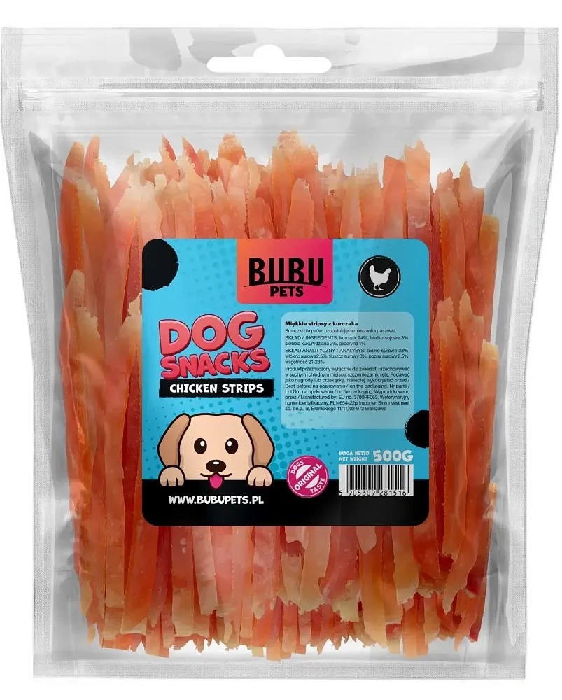 Bubu Pets Мягкие куриные стрипсы