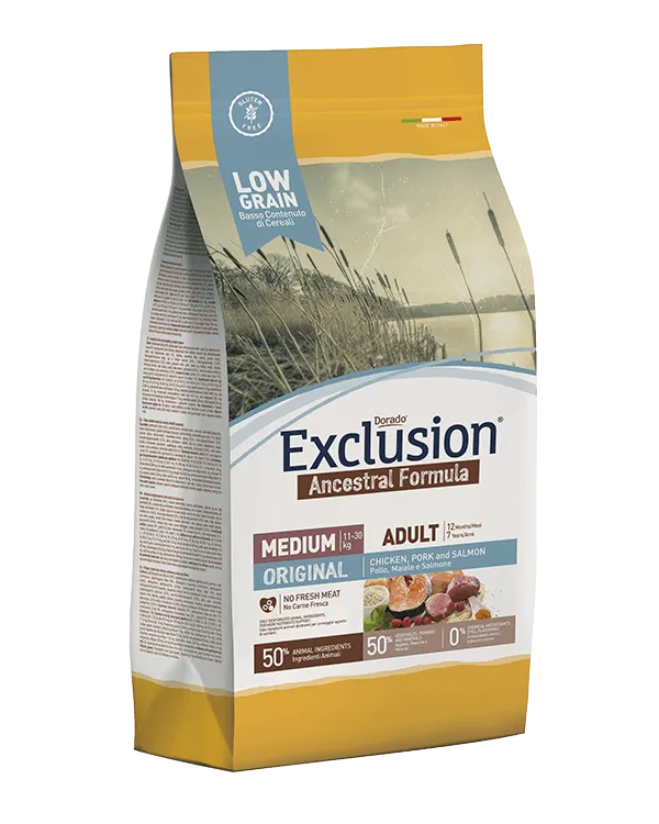 Exclusion Original Adult Medium (Курица, поросенок, лосось)