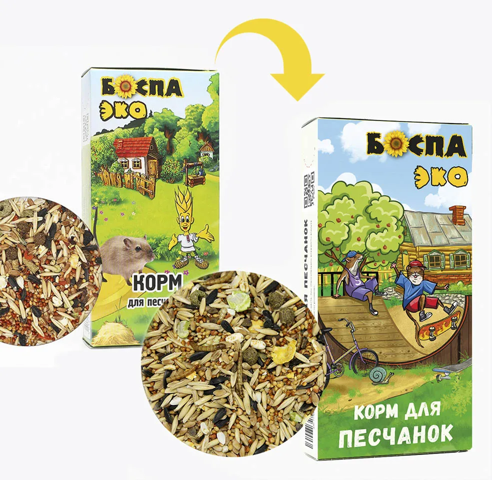 БОСПА ЭКО Корм для песчанок, 500 г