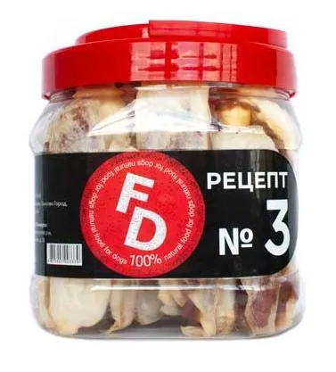 For Dogs Рецепт №3 - Заячьи ушки с филе ягненка, 500 г