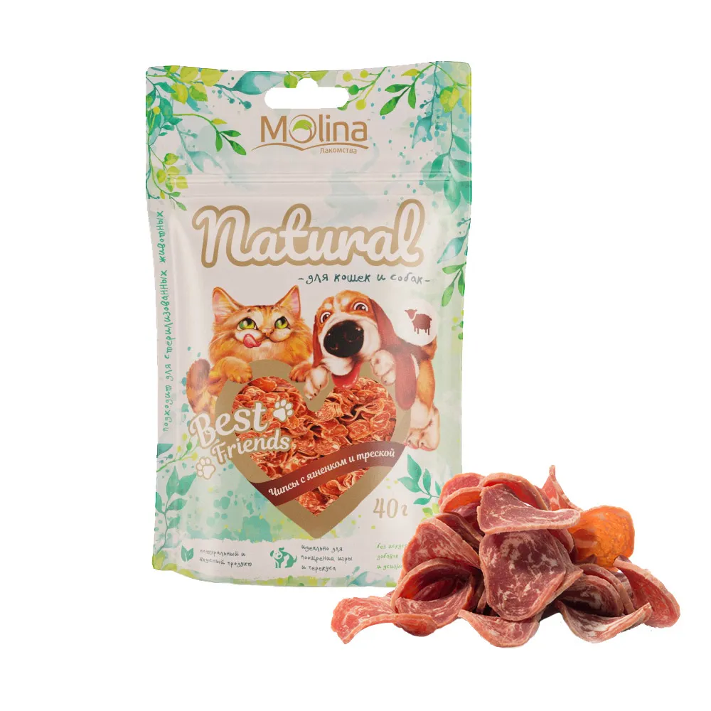 Molina Чипсы с ягненком и треской