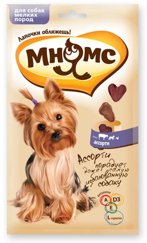 Мнямс Ассорти для собак мелких пород, 60 г