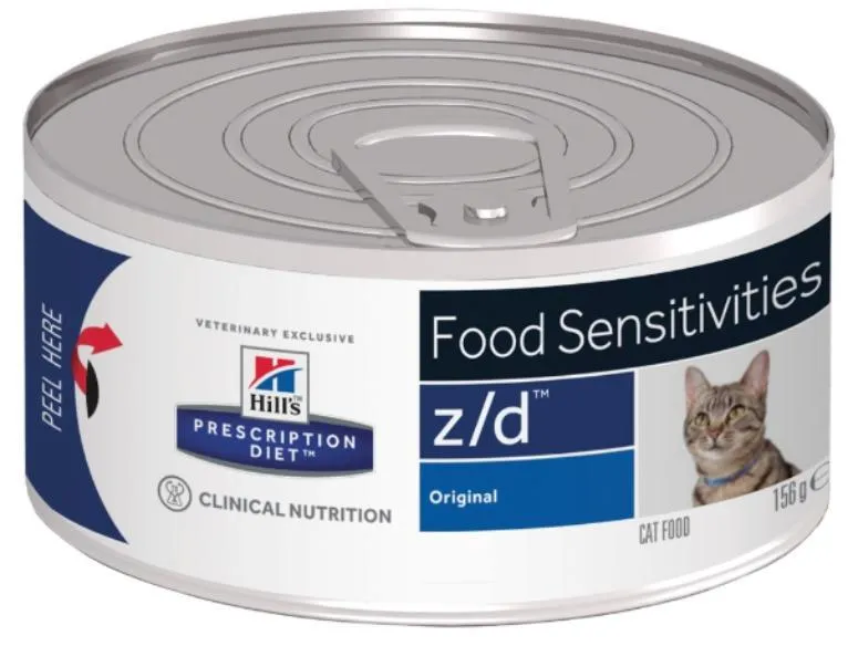 Hill"s Prescription Diet z/d Food Sensitivities Влажный корм для кошек, 156 г