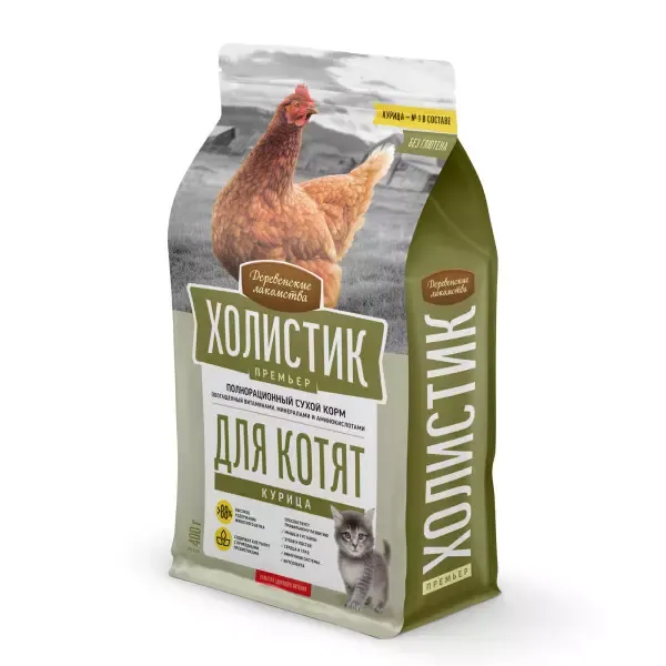 Деревенские лакомства Холистик Премьер для котят (Курица)