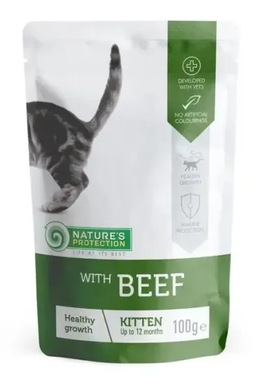 Nature"s Protection Консервы Kitten (Говядина), 100 г