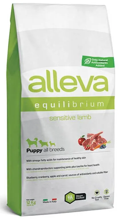 Alleva Equilibrium Puppy Sensitive All Breeds (Ягненок), 12 кг