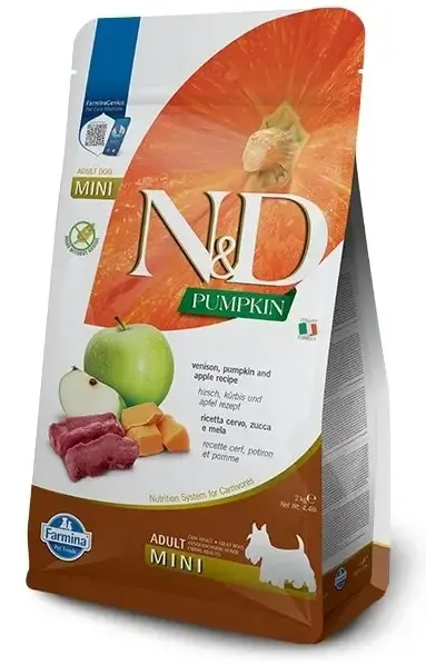 Farmina N&D Pumpkin GF Adult Mini (Тыква, оленина, яблоко)