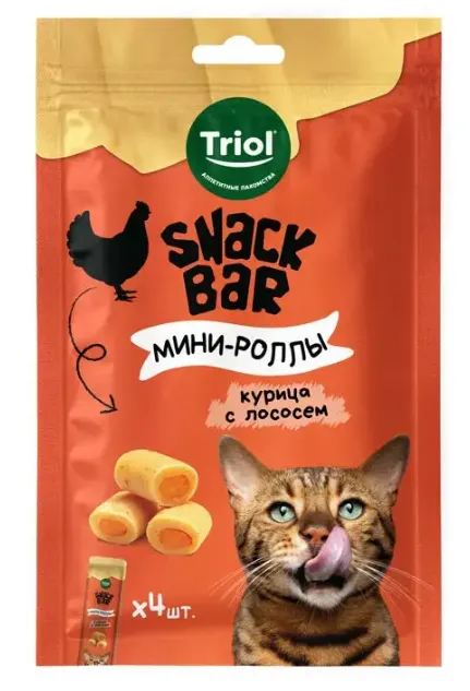 Triol Snack Bar Мини-роллы с начинкой из курицы с лососем