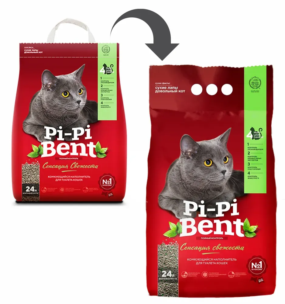 Наполнитель Pi-Pi-Bent Сенсация свежести Наполнитель Pi-Pi-Bent Сенсация свежести