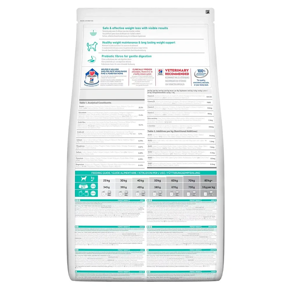 Корм Hill's Science Plan Perfect Weight для крупных собак (курица)