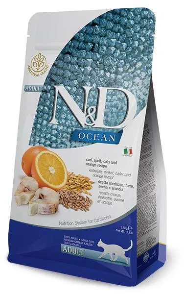 Корм Farmina N&D LG Ocean Cat (Треска и апельсин) для кошек