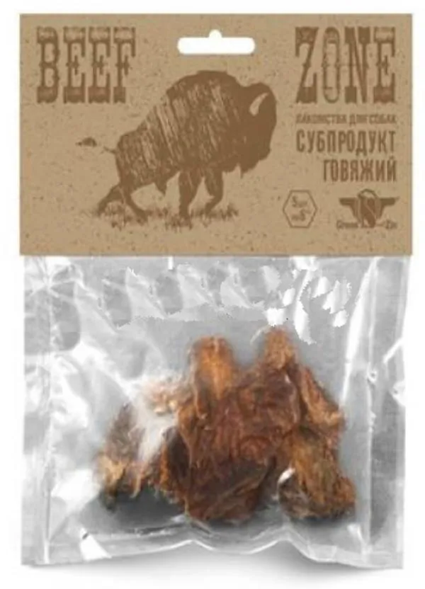 GreenQZin Сушеное говяжье мясо слайсами