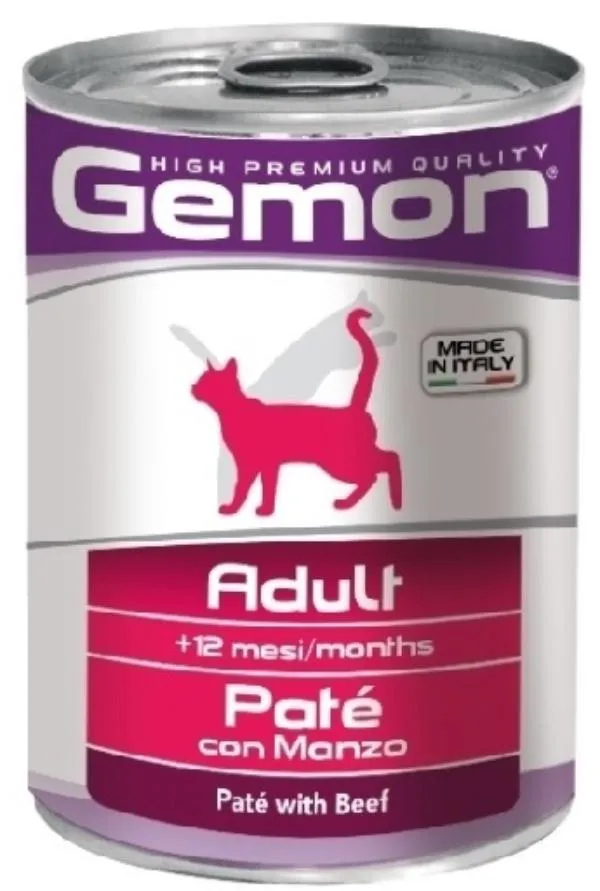 Gemon Консервы Cat Adult Pate Beef, 400 г