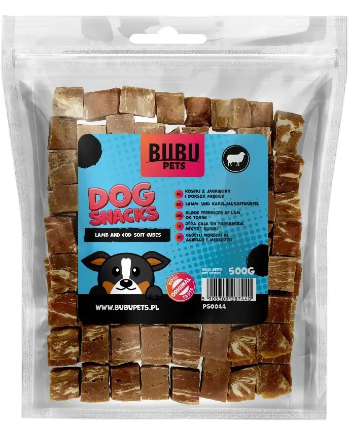 Bubu Pets Косточки из баранины и трески, мягкие