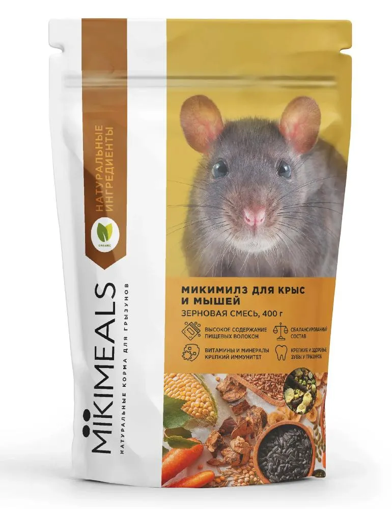 MIKIMEALS Корм для для крыс и мышей