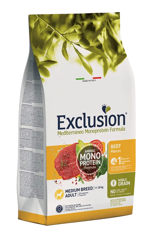 Exclusion Monoprotein Noble Grain Adult Medium (Говядина)