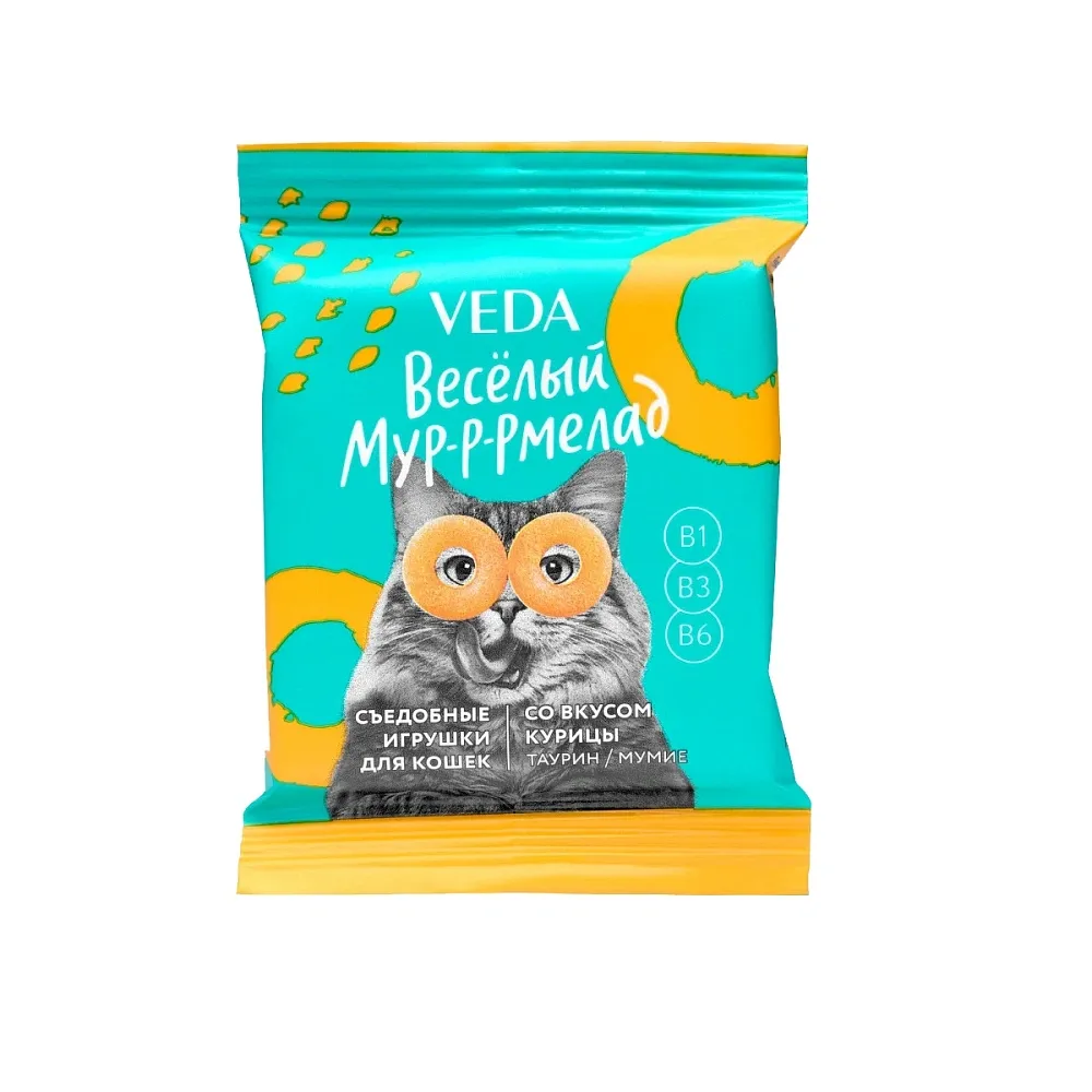 VEDA Лакомство "Веселый Мур-р-рмелад" со вкусом курицы