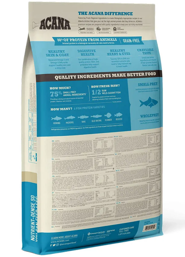 Корм ACANA PACIFICA Cat & Kitten (Морская рыба) для кошек
