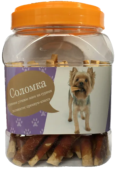 Домашний деликатес "Соломка" (утиное мясо на сурими)