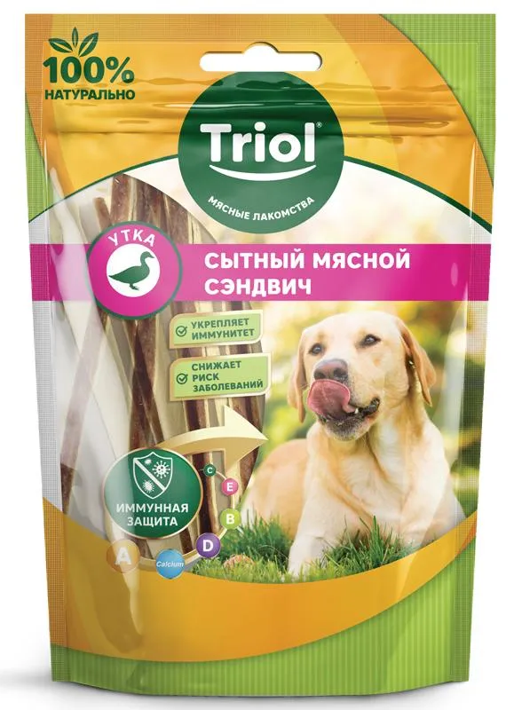 Triol Сытный сэндвич из утки для собак