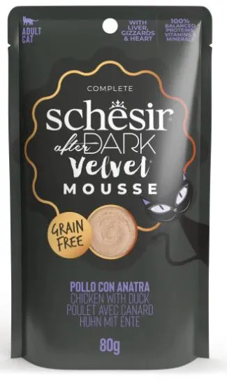 Schesir After Dark Velvet Mousse (Курица, утка), 80 г