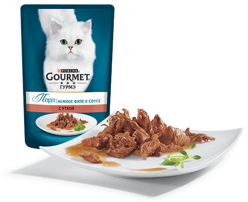 Gourmet Перл Нежное филе в соусе с уткой, 75 г