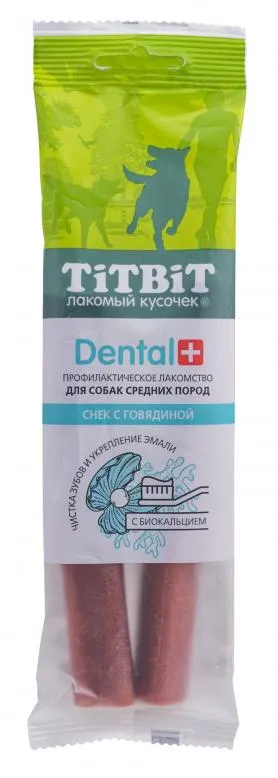 ТИТБИТ Снек с говядиной Dental+, 85 г