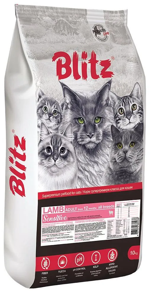 BLITZ Sensitive Adult Cat (Ягненок)