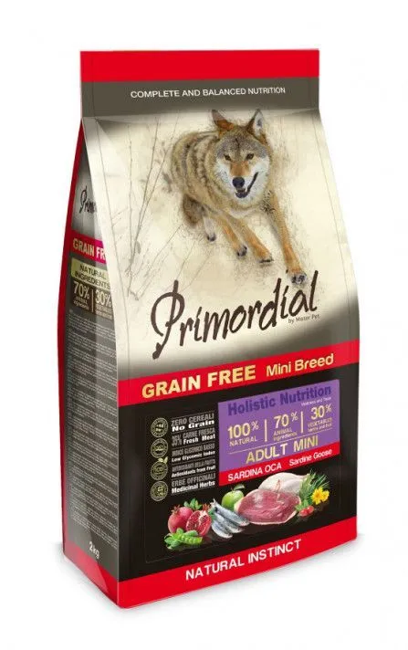 Primordial Dog Adult Mini (Сардина, гусь), 2 кг