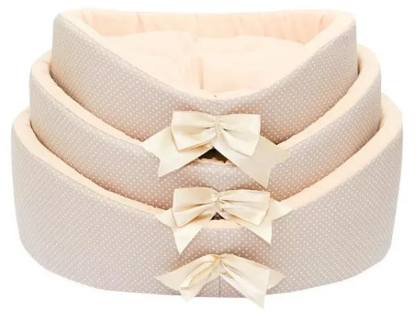 ДиАнКари Лежанка "Турецкий хлопок" (Бежевый горох)