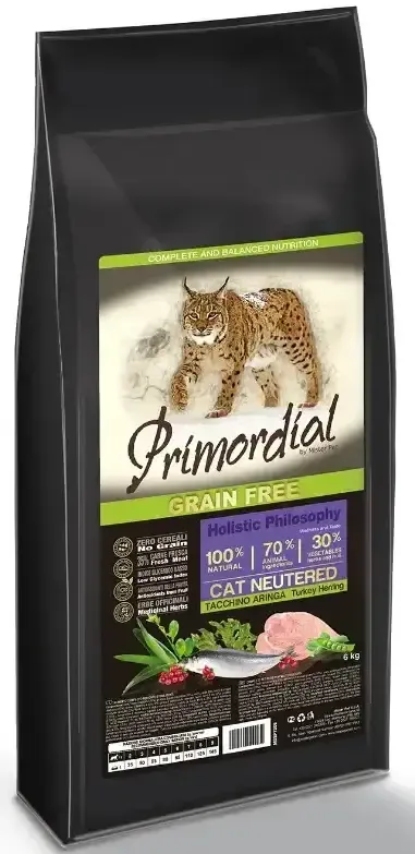 Primordial Cat Adult Neutered (Индейка и сельдь)