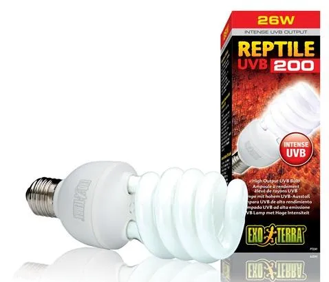 Exo Terra Лампа Reptile UVB200 Compact
