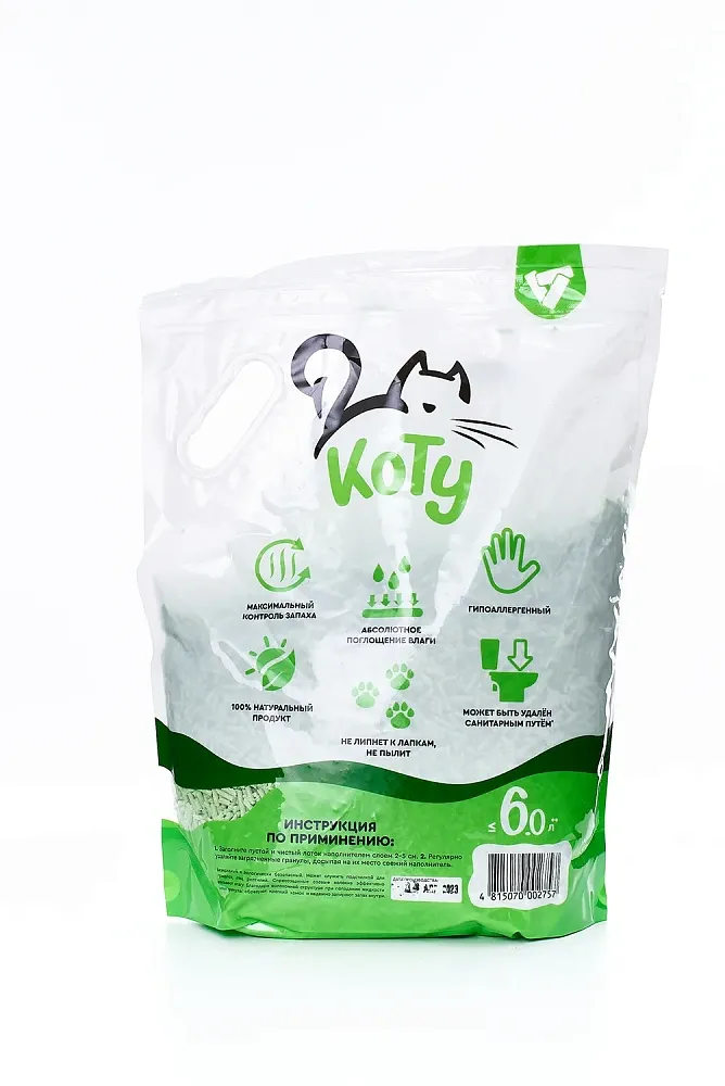 КОТУ Наполнитель TOFU Природный GREEN