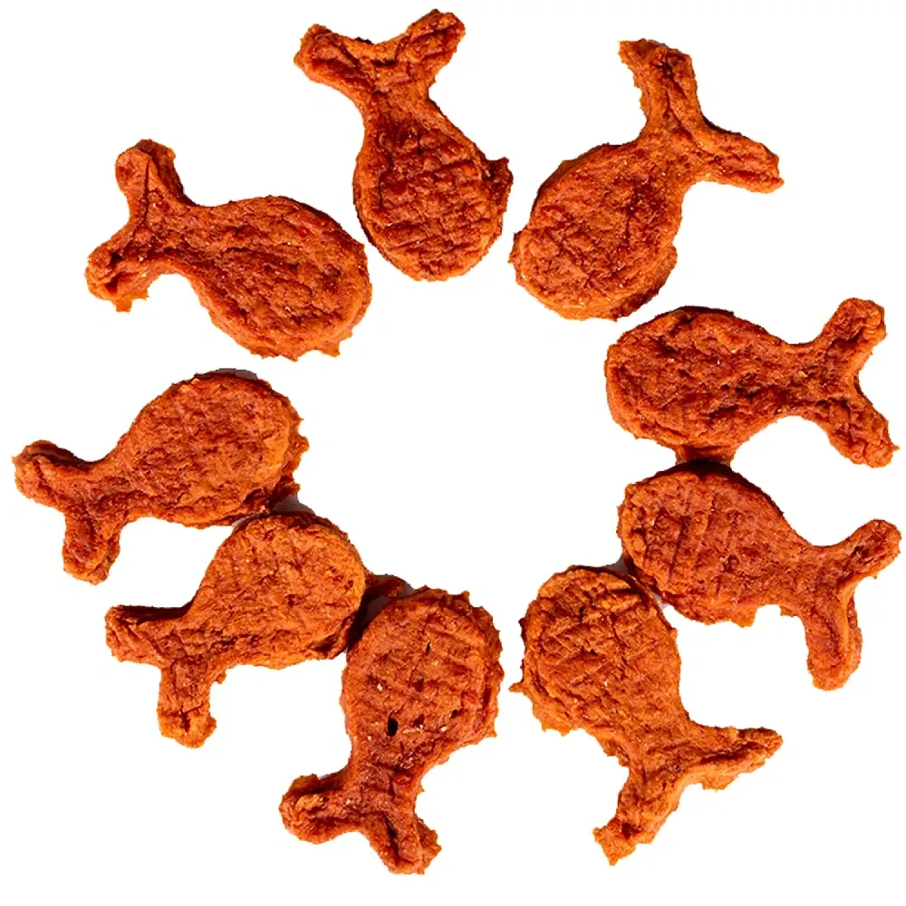 Wanpy Dog Лакомые кусочки из нежного лосося в форме рыбок