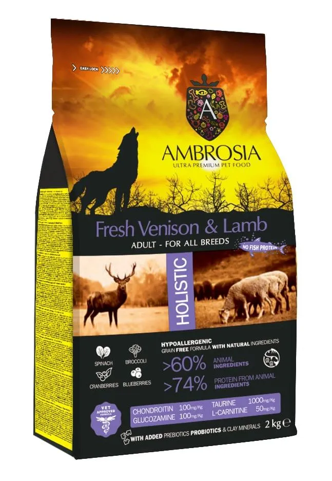 AMBROSIA Adult All Breeds (Оленина, ягненок)