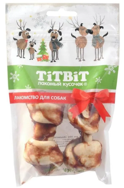 ТИТБИТ Косточки с бараниной для собак (Новогодняя коллекция) 100 г