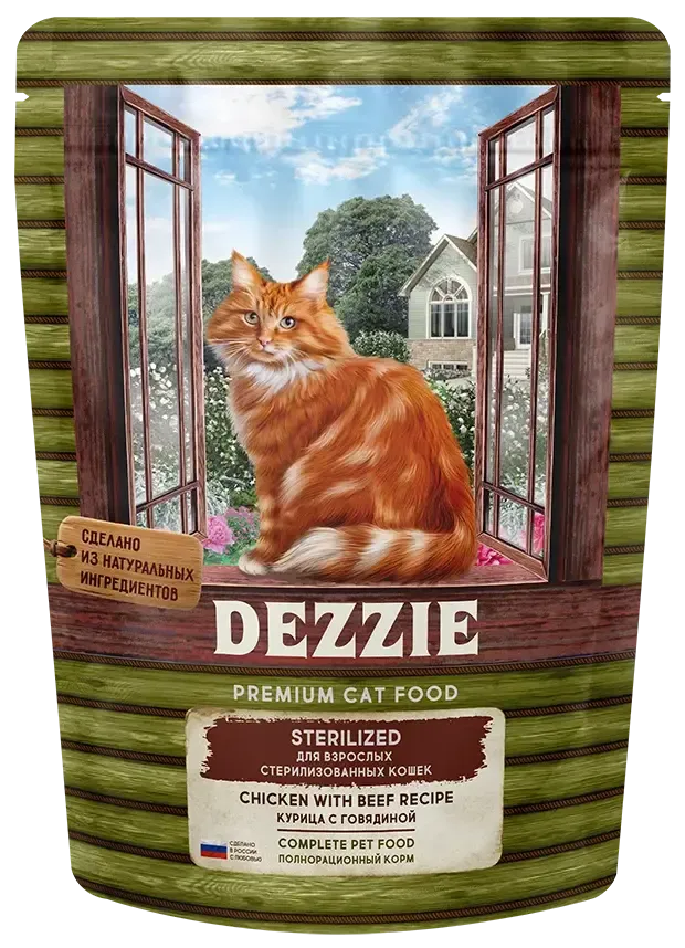 Dezzie Sterilized Cat (Курица, говядина)